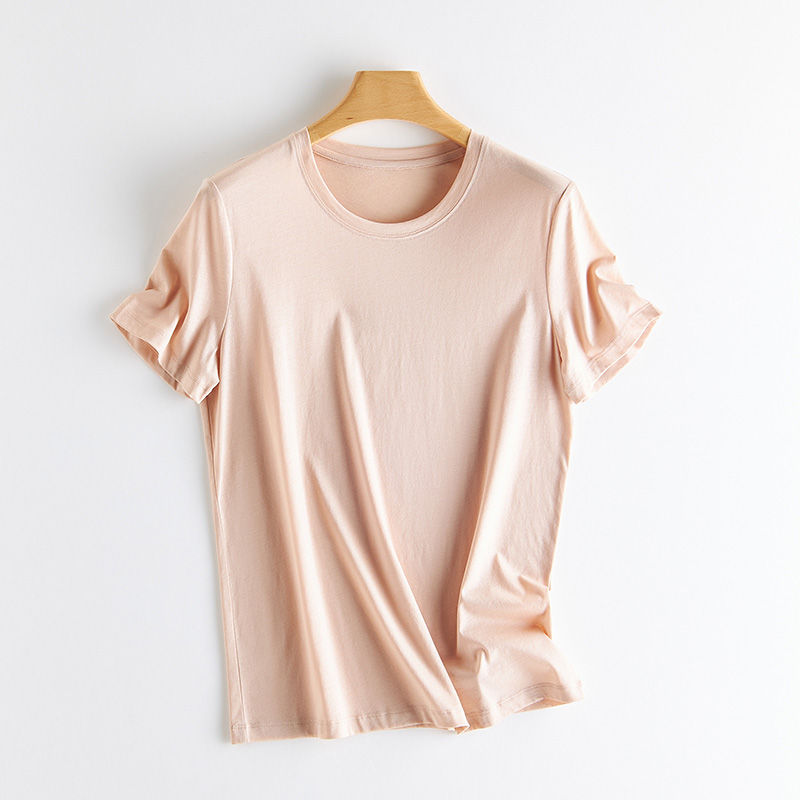 Thumbnail: V-Neck Silk Linen Cotton Tee