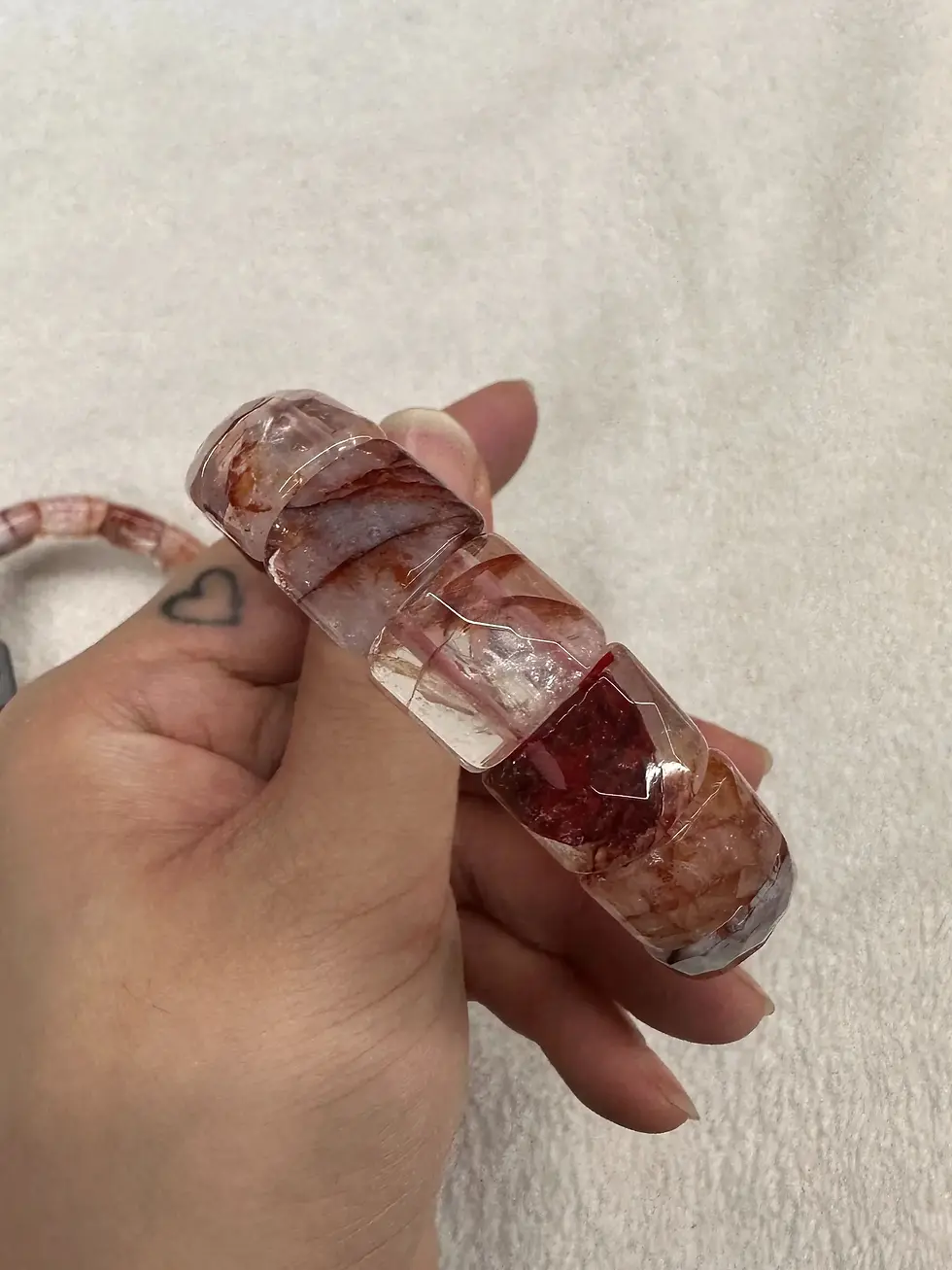 Thumbnail: Smoky Crystal Resin Bangle
