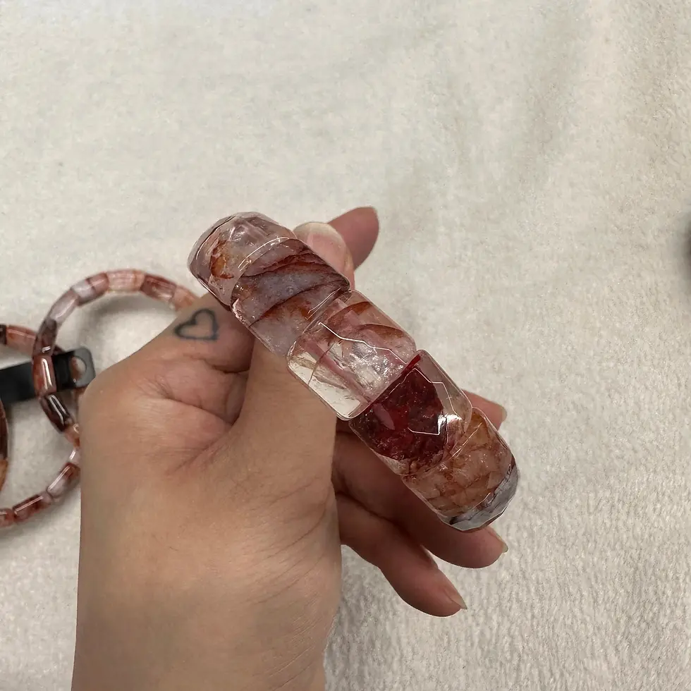 Thumbnail: Smoky Crystal Resin Bangle