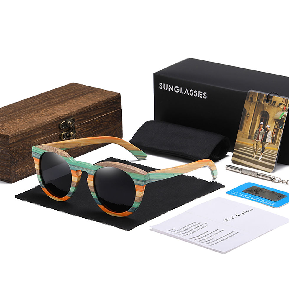 Thumbnail: Bamboo Oval Sunglasses