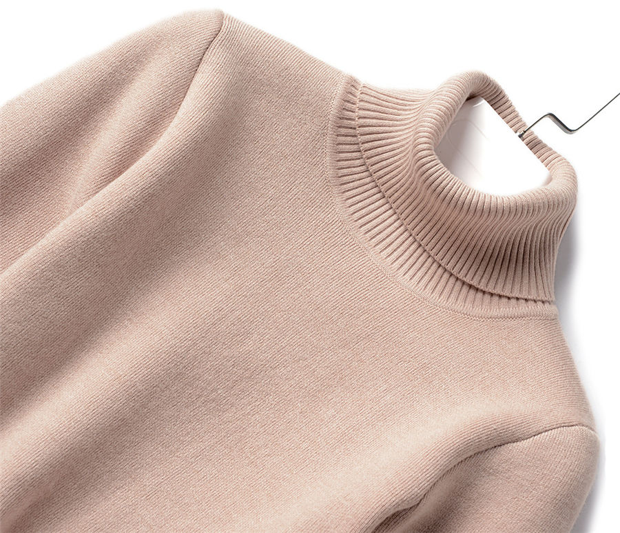 Thumbnail: Velvet Lined Turtleneck Sweater