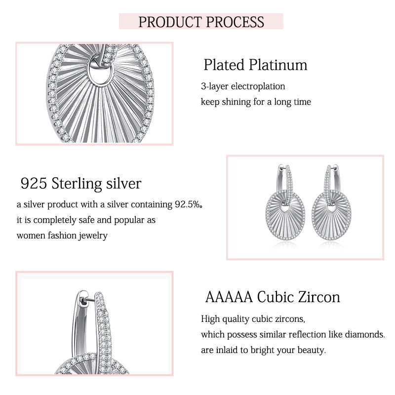 Thumbnail: Sterling Silver Statement Drop Earrings