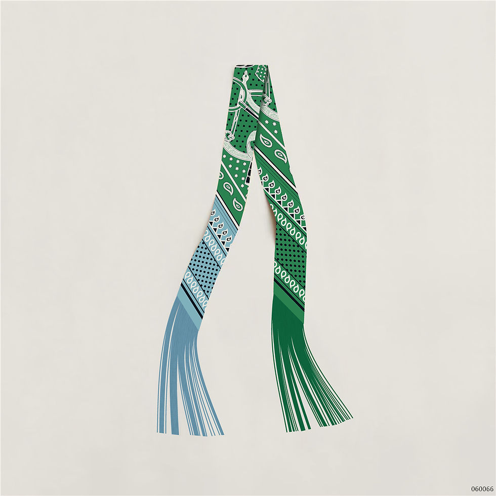 Thumbnail: Silk Ribbon Hair & Bag Scarf
