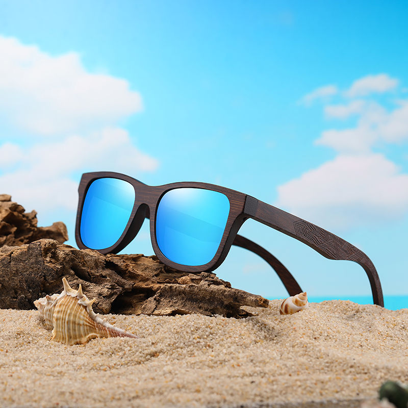 Thumbnail: Bamboo Square Polarized Sunglasses
