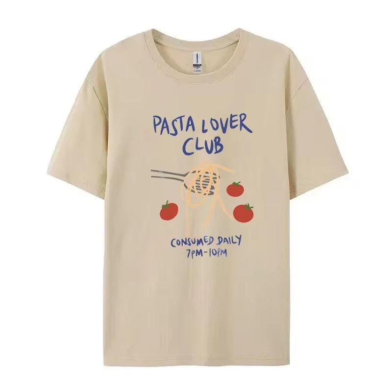 Thumbnail: Pasta Club Graphic Cotton T-Shirt