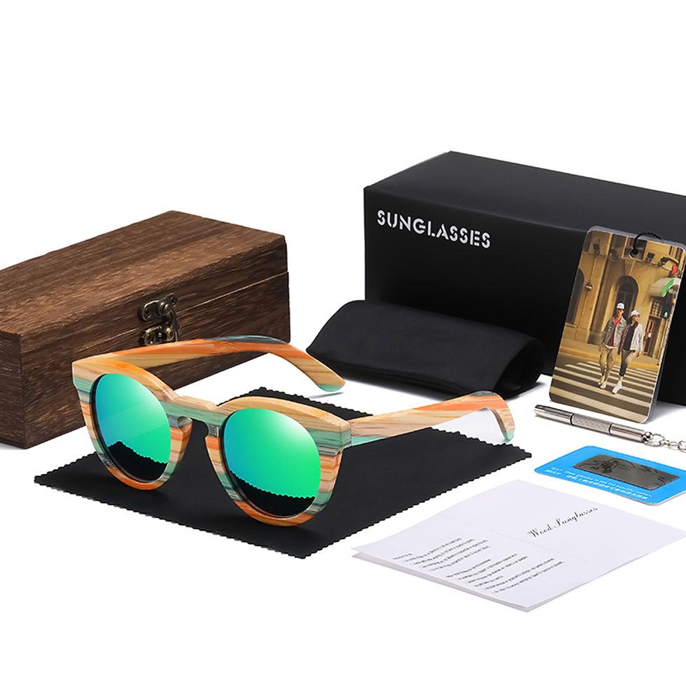 Thumbnail: Bamboo Oval Sunglasses