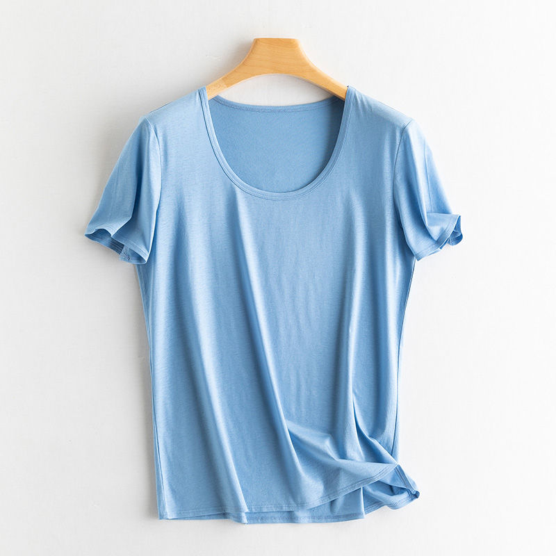 Thumbnail: V-Neck Silk Linen Cotton Tee