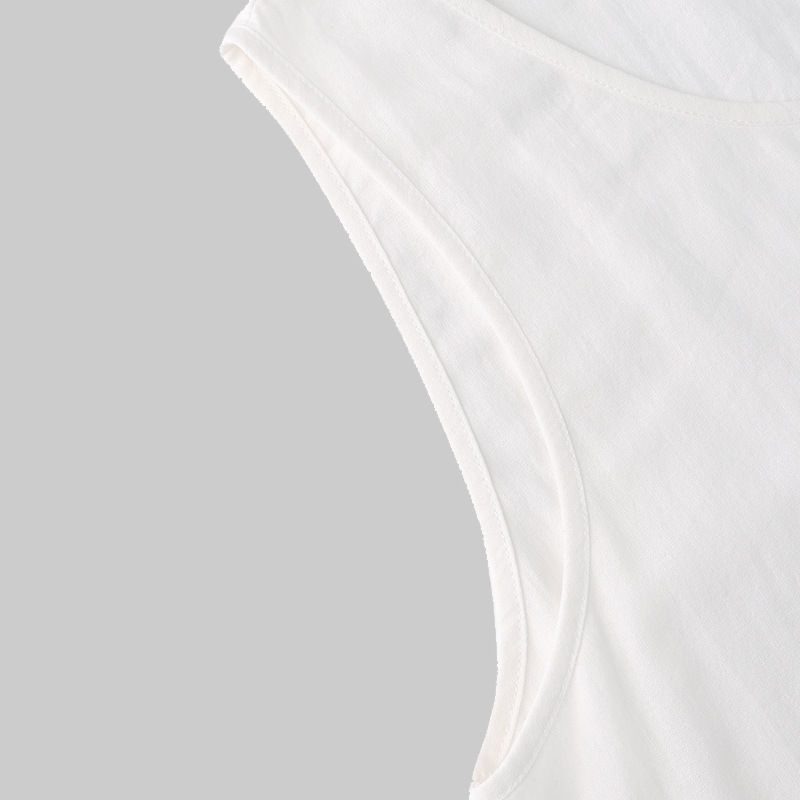 Thumbnail: Cotton Linen Maxi Dress – Sleeveless Relaxed Fit