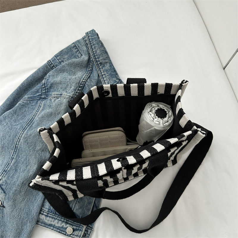 Thumbnail: Striped Canvas Travel Tote
