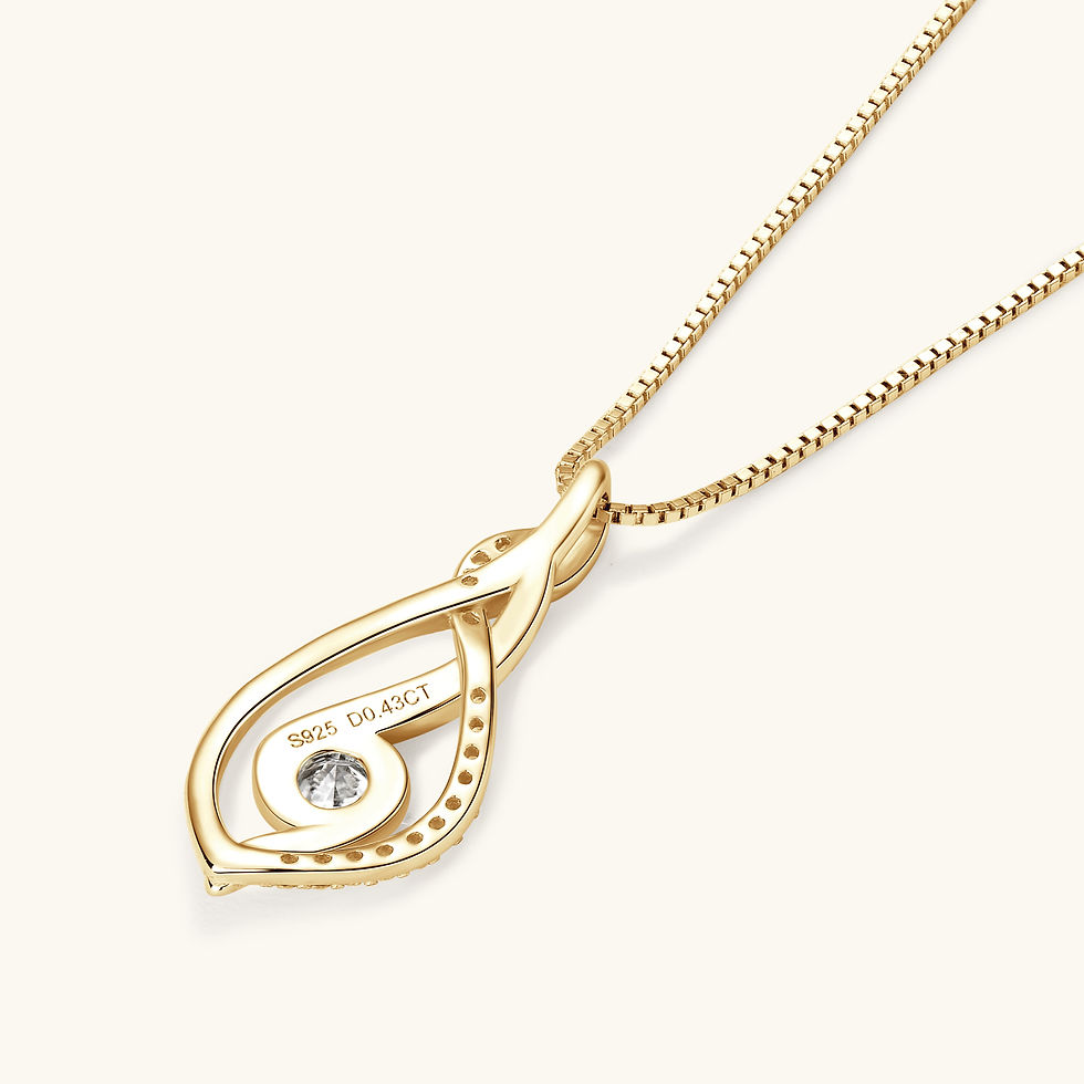 Thumbnail: Twisted Moissanite Choker Necklace
