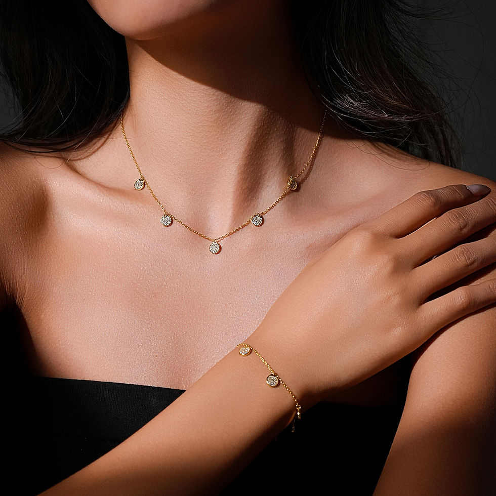 Thumbnail: Sterling Silver Flat Charm Bracelet