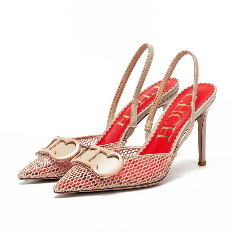 Thumbnail: Breathable Mesh High Heel Sandals