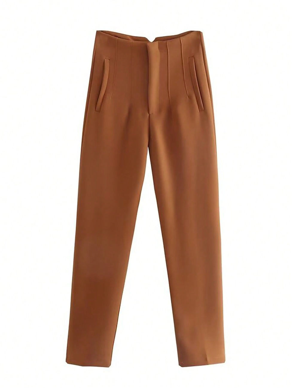 Thumbnail: Slim High-Waisted Pencil Trousers