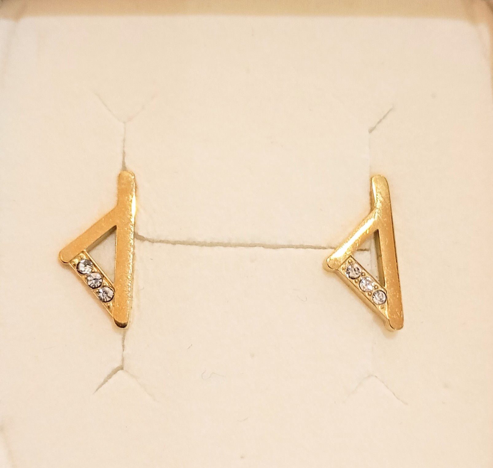 Boucle d'oreille corse stylisée + strass