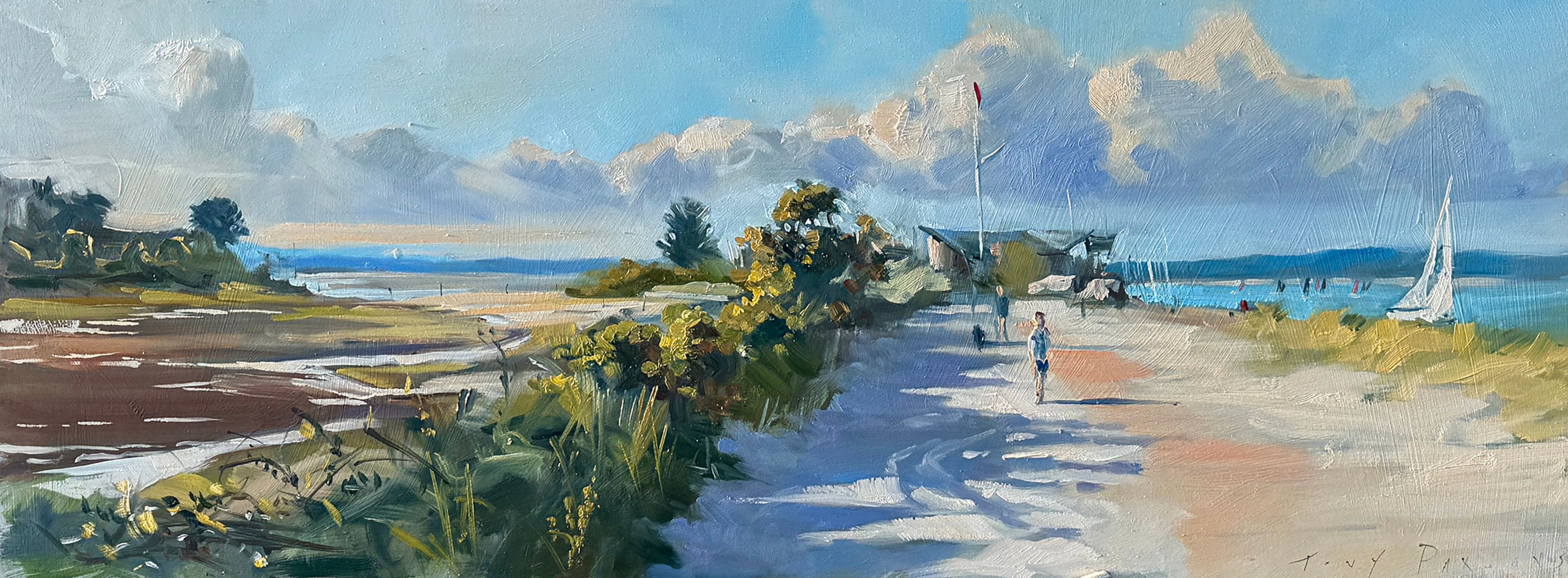 A painting of Hayling Island Yacht Club