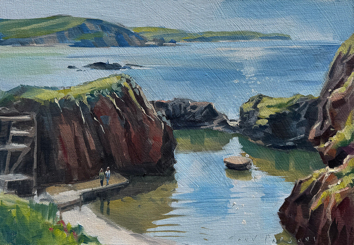 A painting of Burgh Island Hotel