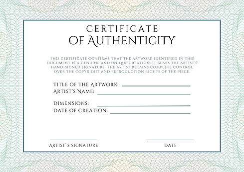 Green and White Classic Elegant Guilloches Artwork Authentication Certificate-2.jpg