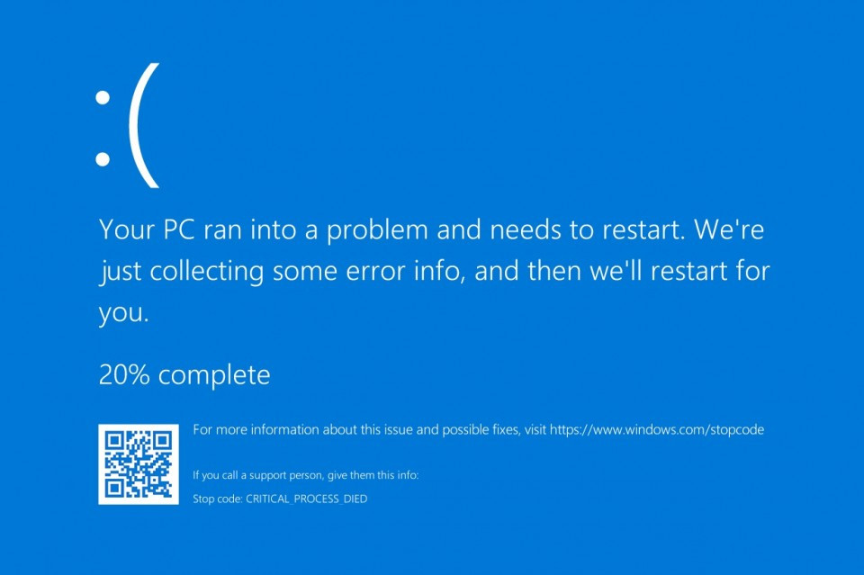 windows blue screen error brisbane