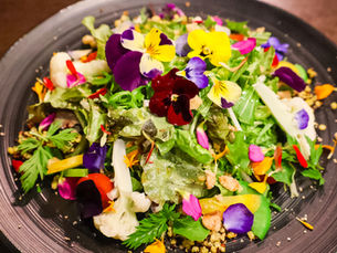a wildflower salad
