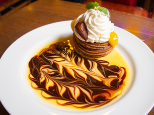 a chestnut dessert with milk and white chocolate