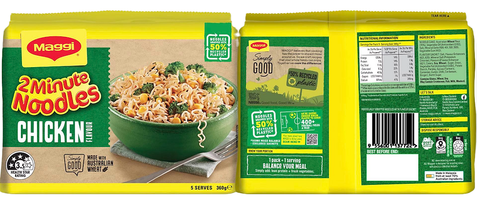 Maggi Two- Minute Noodles packaging