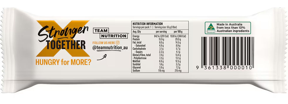 Team Nutrition Salted Caramel Crunch Protein Bar