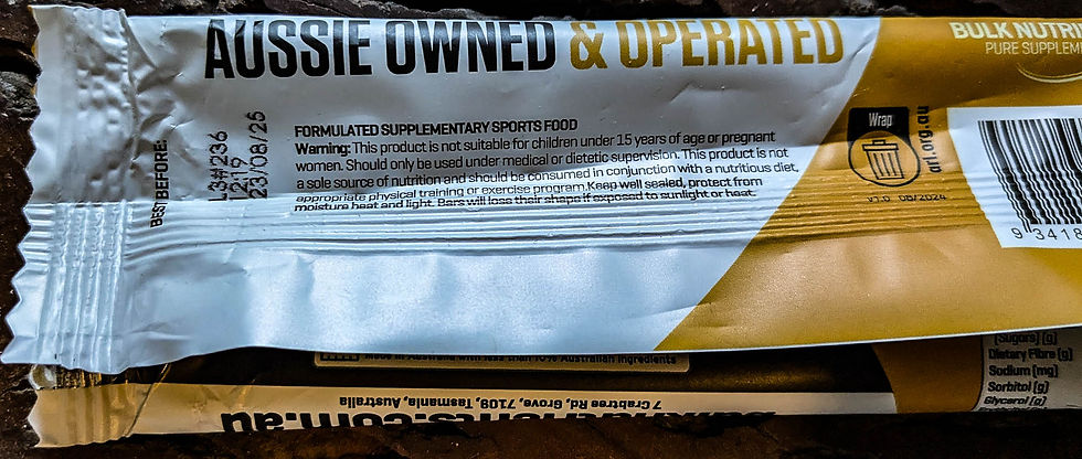 Product image of protein bar packaging