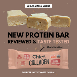Chief Nutrition Cashew Shortbread Collagen Protein Bar Review