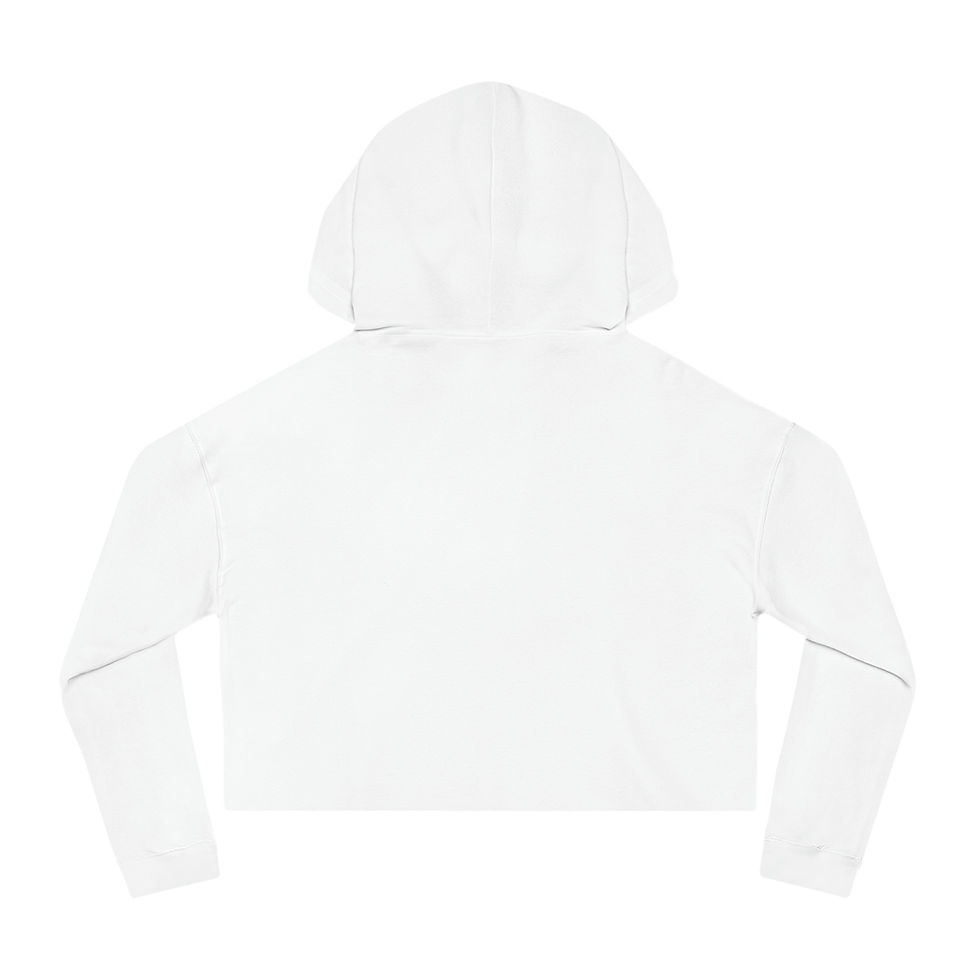 Thumbnail: Soulmate, twinflame, woundmate Women’s Cropped Hooded Sweatshirt