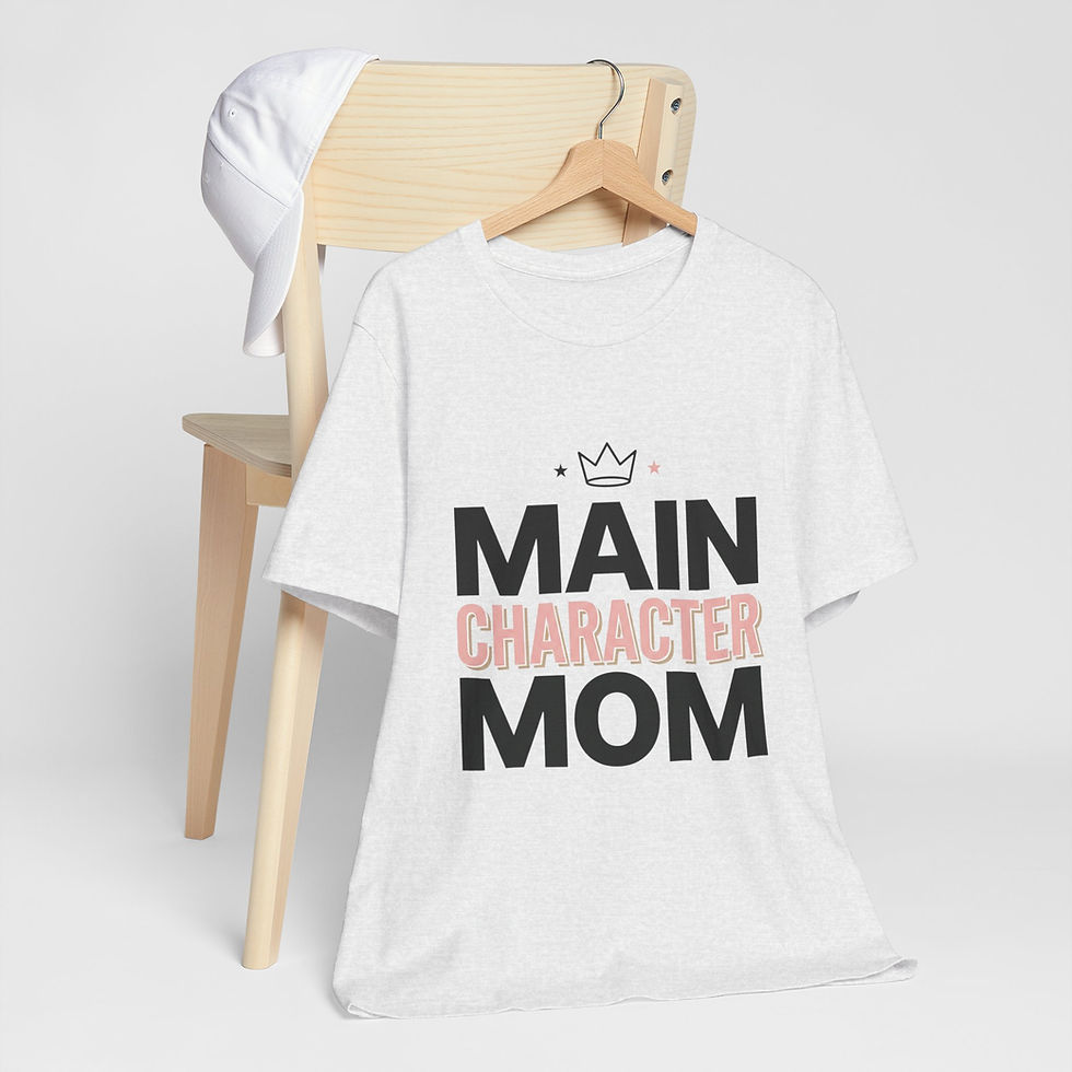 Thumbnail: Main Character Mom Tee, minimalist mom shirt, streetwear mom