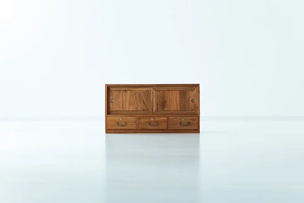 Thumbnail: Tansu with orange acrylic