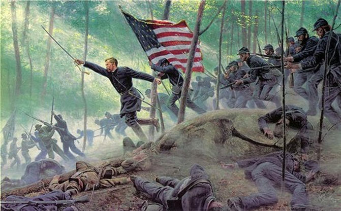 Gettysburg - Mort Kunstler Chamberlain Charge.jpeg