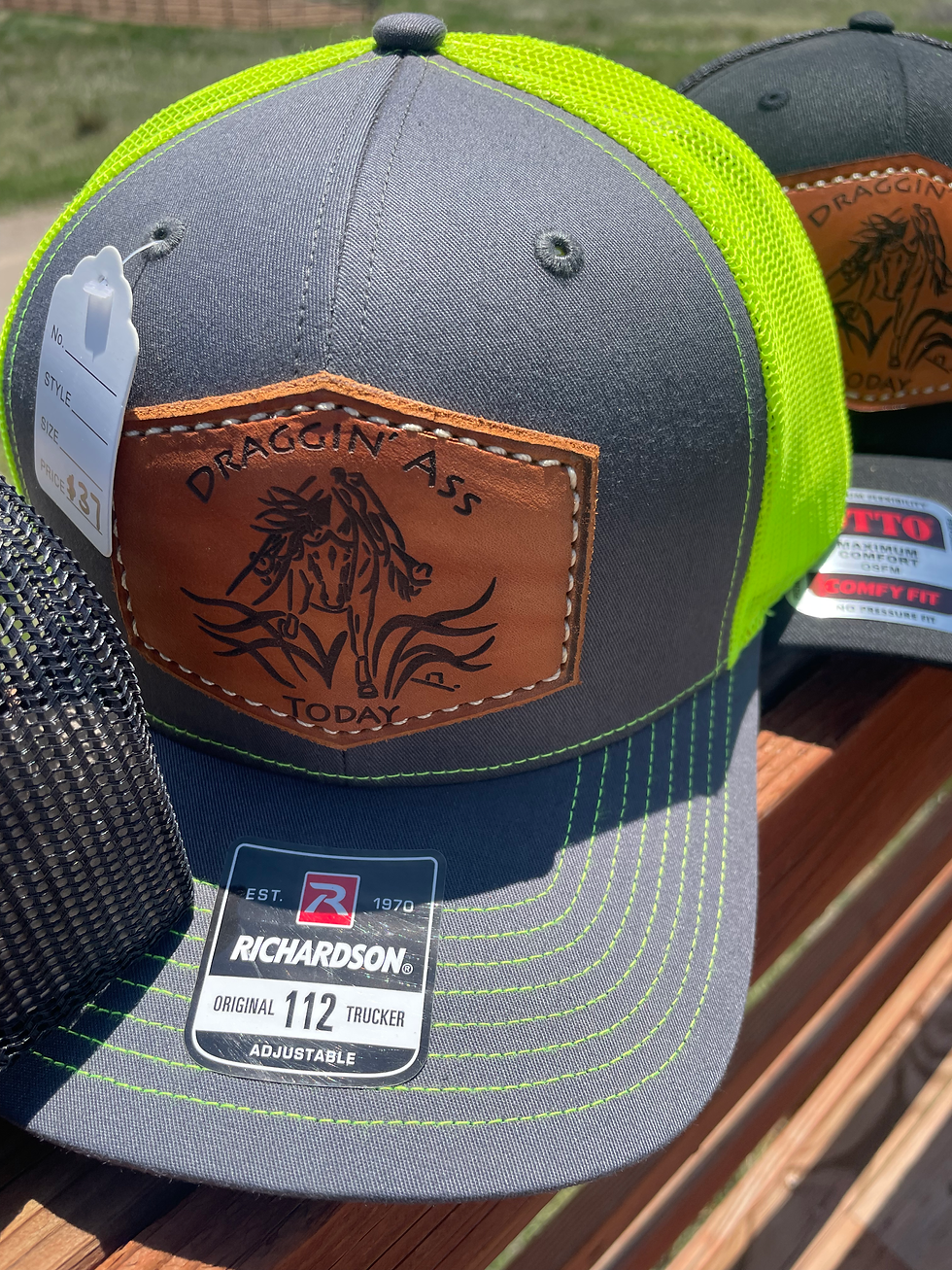 Thumbnail: Trucker reining Draggin Ass patch hat