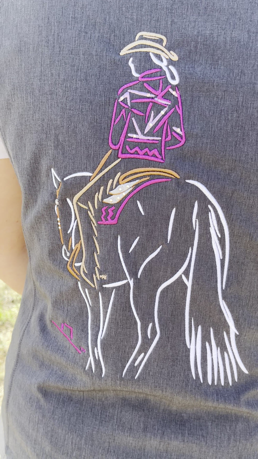 Pleasure Horse Vest with Swarovski Bling