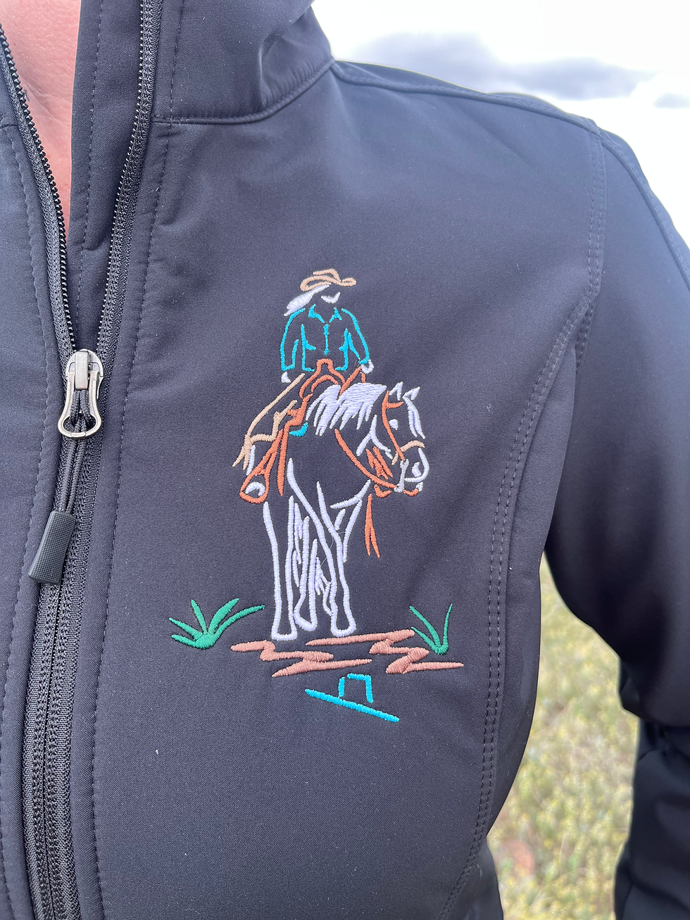 Thumbnail: Trail Riding Friends Ladies Softshell Jacket 