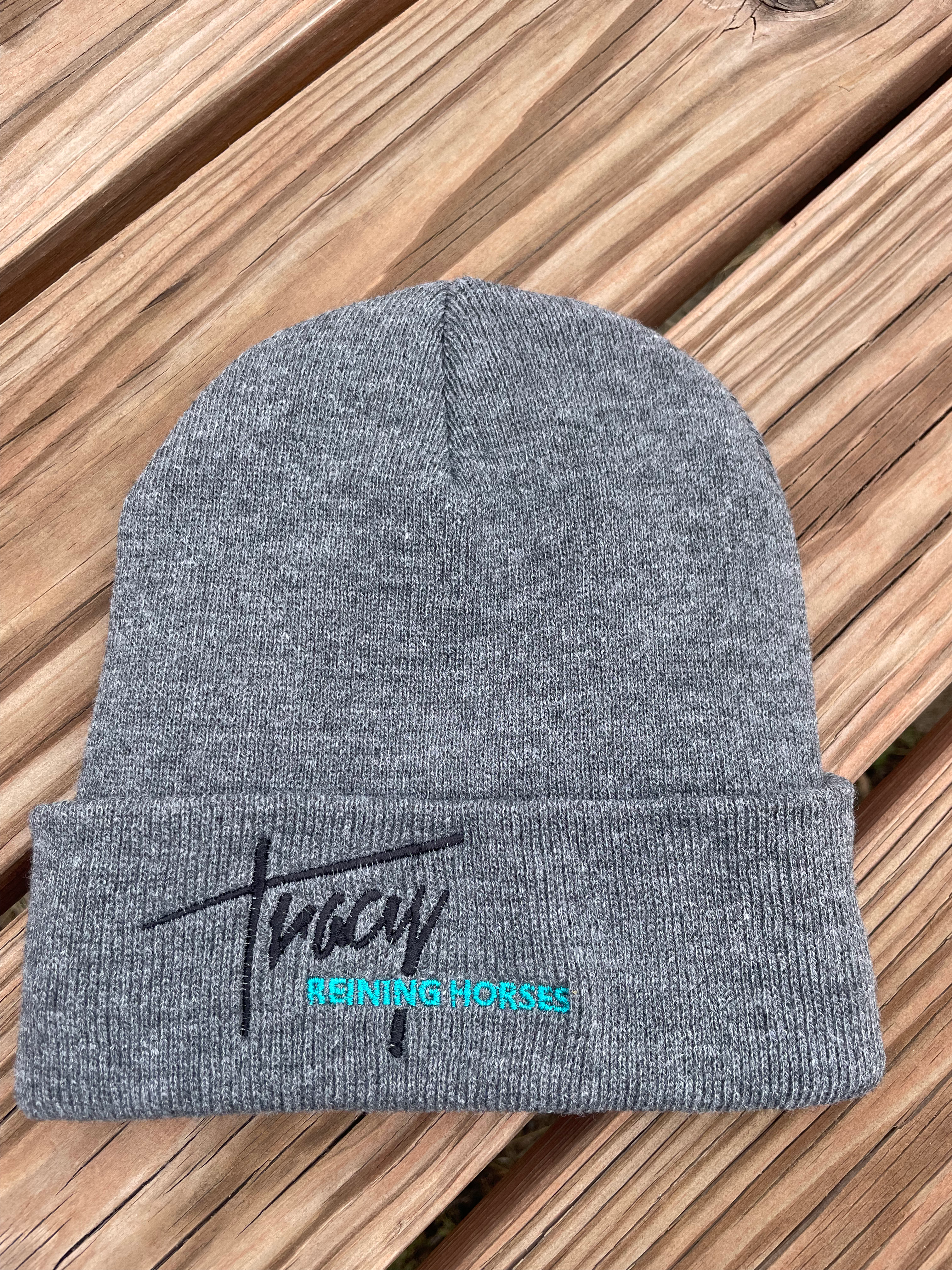 Tracy Reining Horses Embroidered Beanie