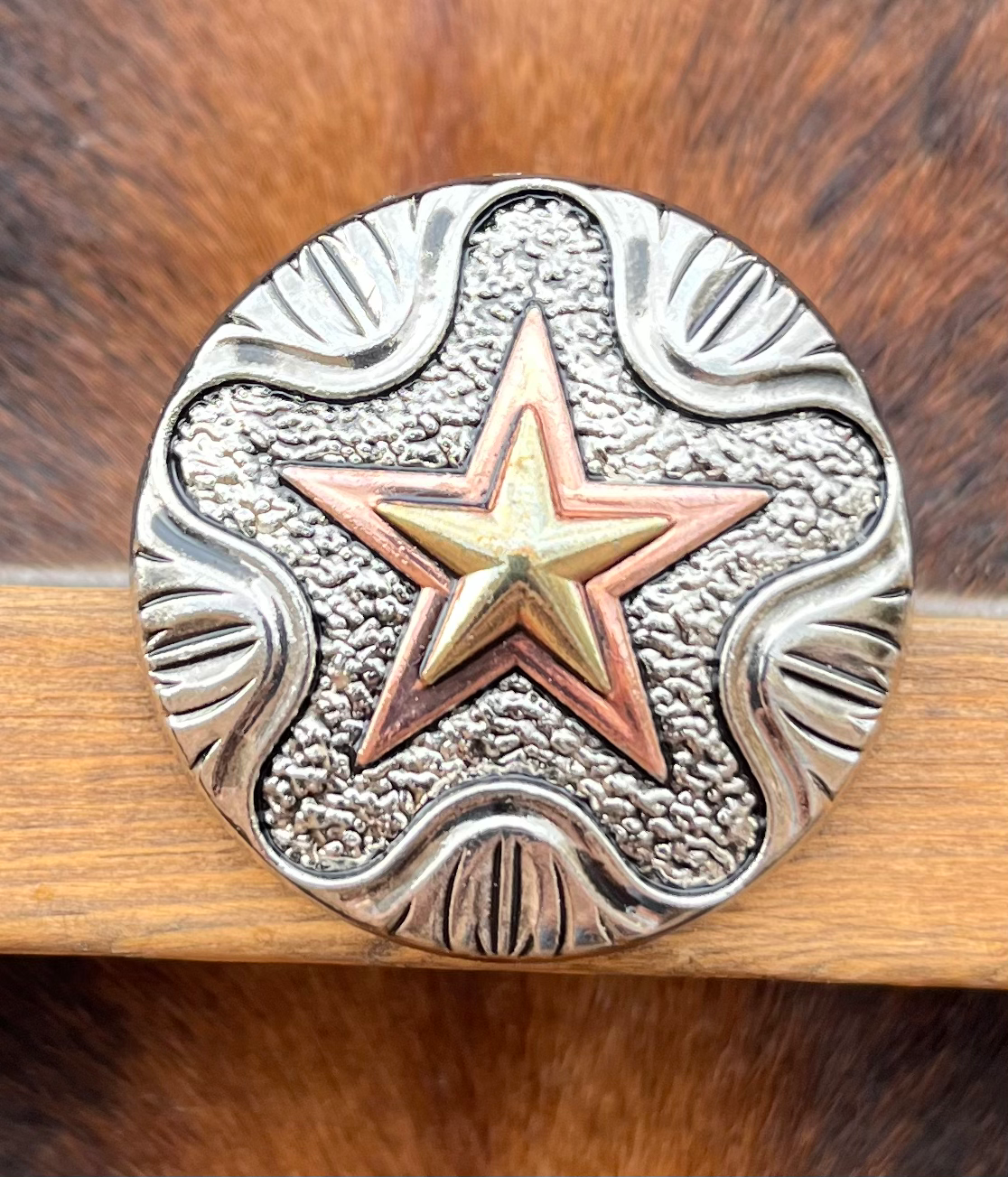 Large Round 3-Tone Star Slide SL08