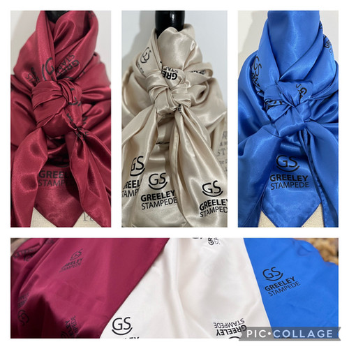 ADD SUBLIMATION PRINTED LOGO OR BRAND TO ANY SOLID WILD RAG | Flat Hat Rags