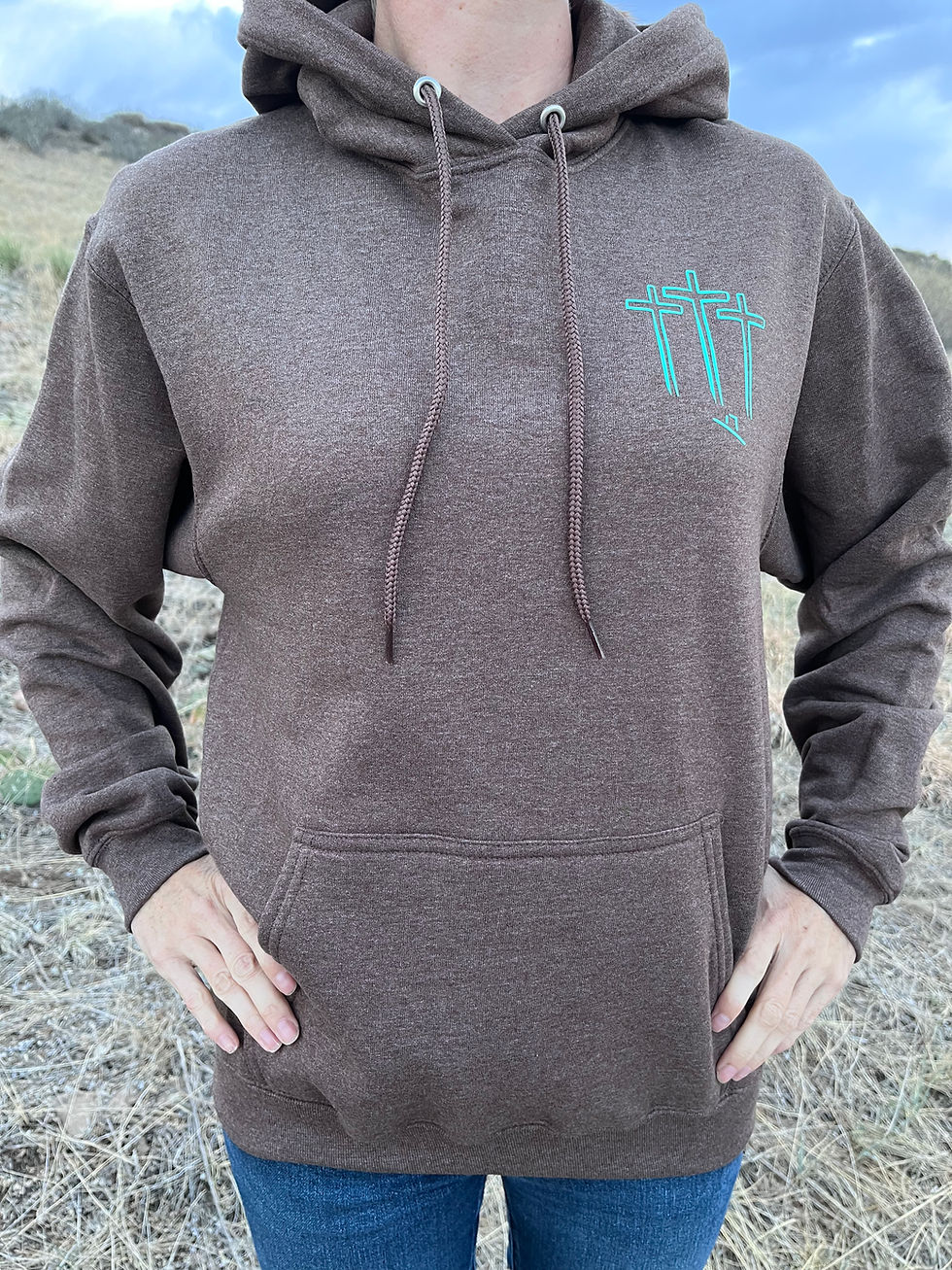 Thumbnail: Heathered Brown Unisex Scripture Printed Sweatshirt