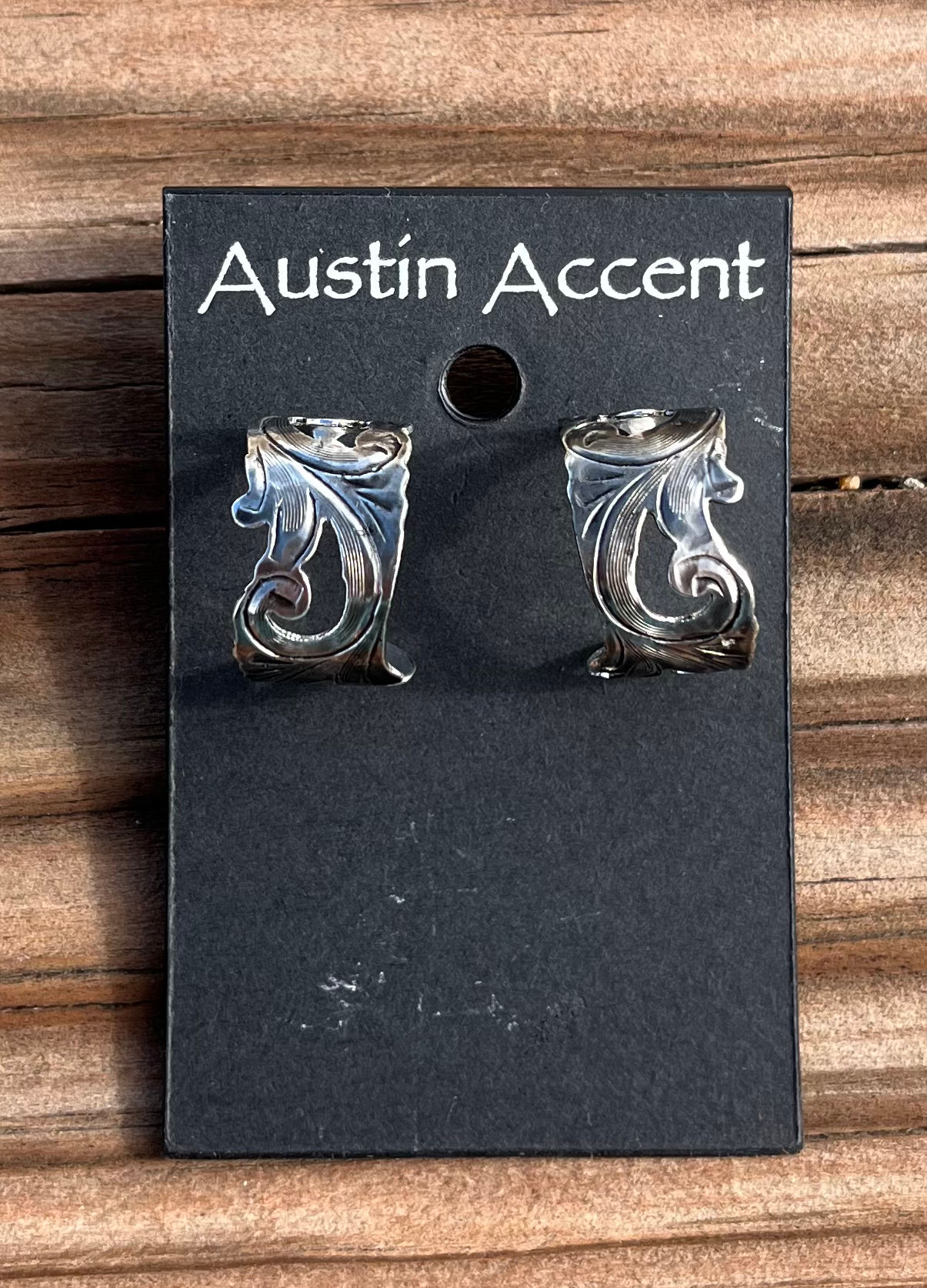 Small Silver Filagree Hoop Earrings ER-212
