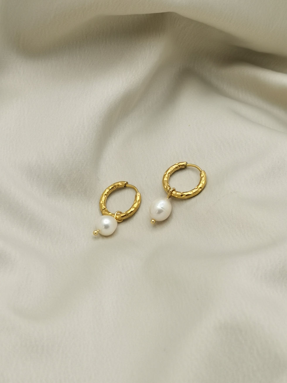 Thumbnail: Lola Pearl Hoop Earrings