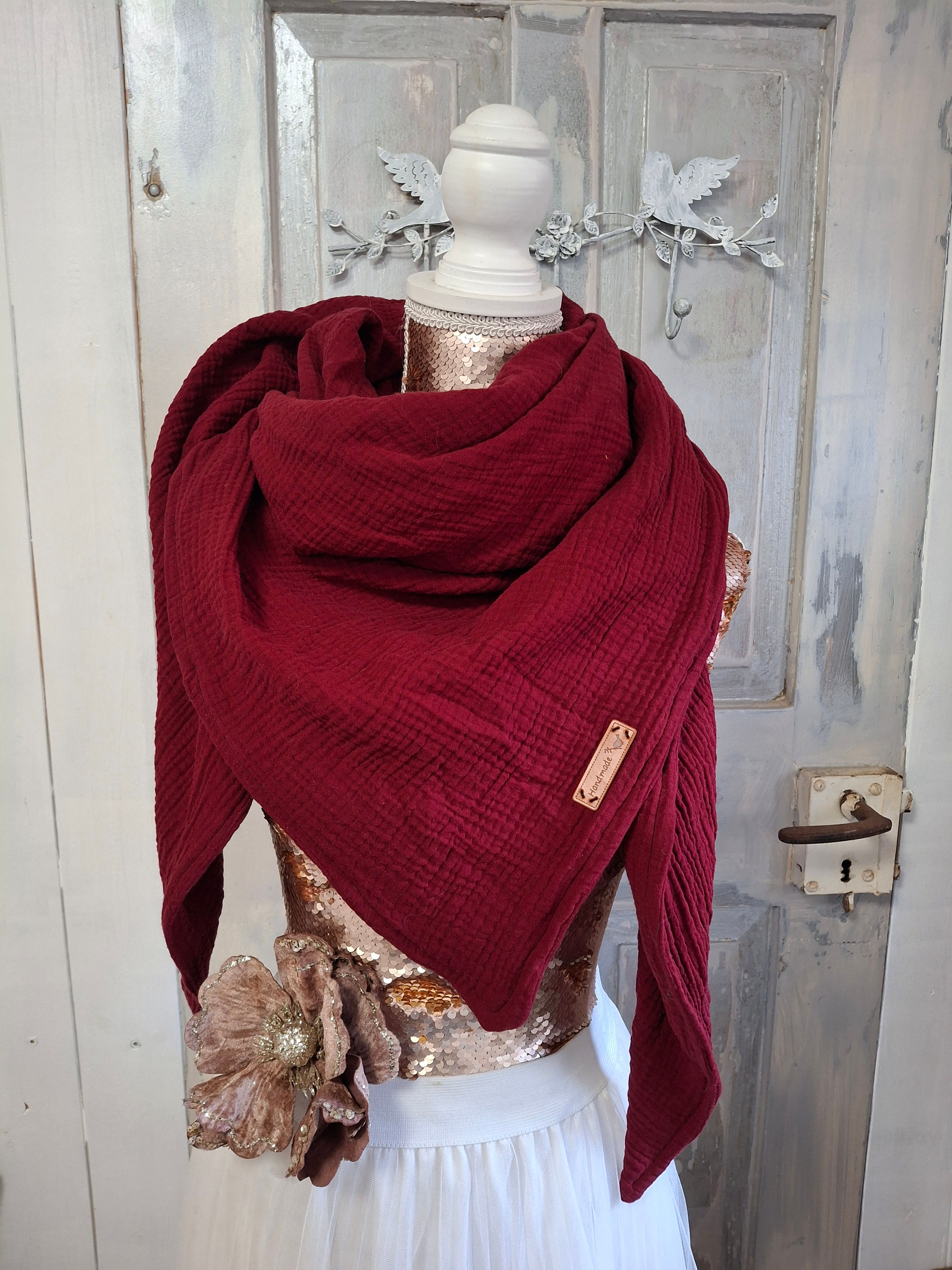 Musselintuch XXL - Bordeaux