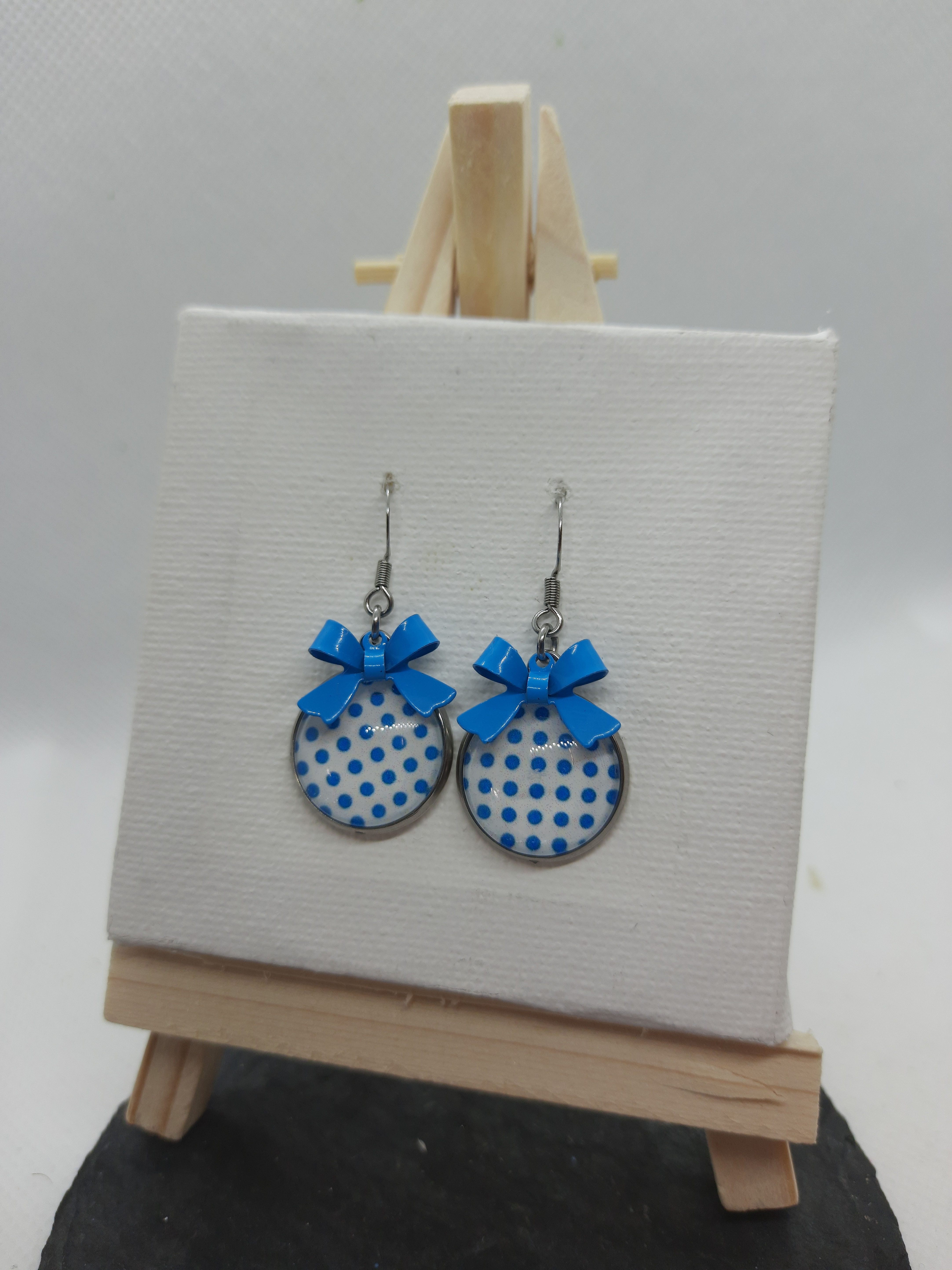 Ohrhänger Schleifchen (Edelstahl) 16mm