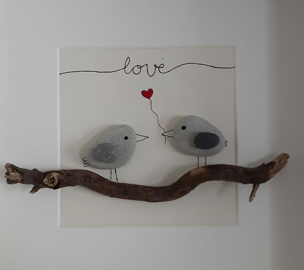 Miniaturbild: Dekobilderrahmen "Lieber Vogel" - Einzelstück