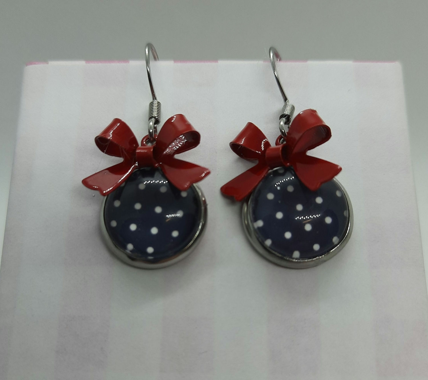 Ohrhänger Schleifchen (Edelstahl) 14mm