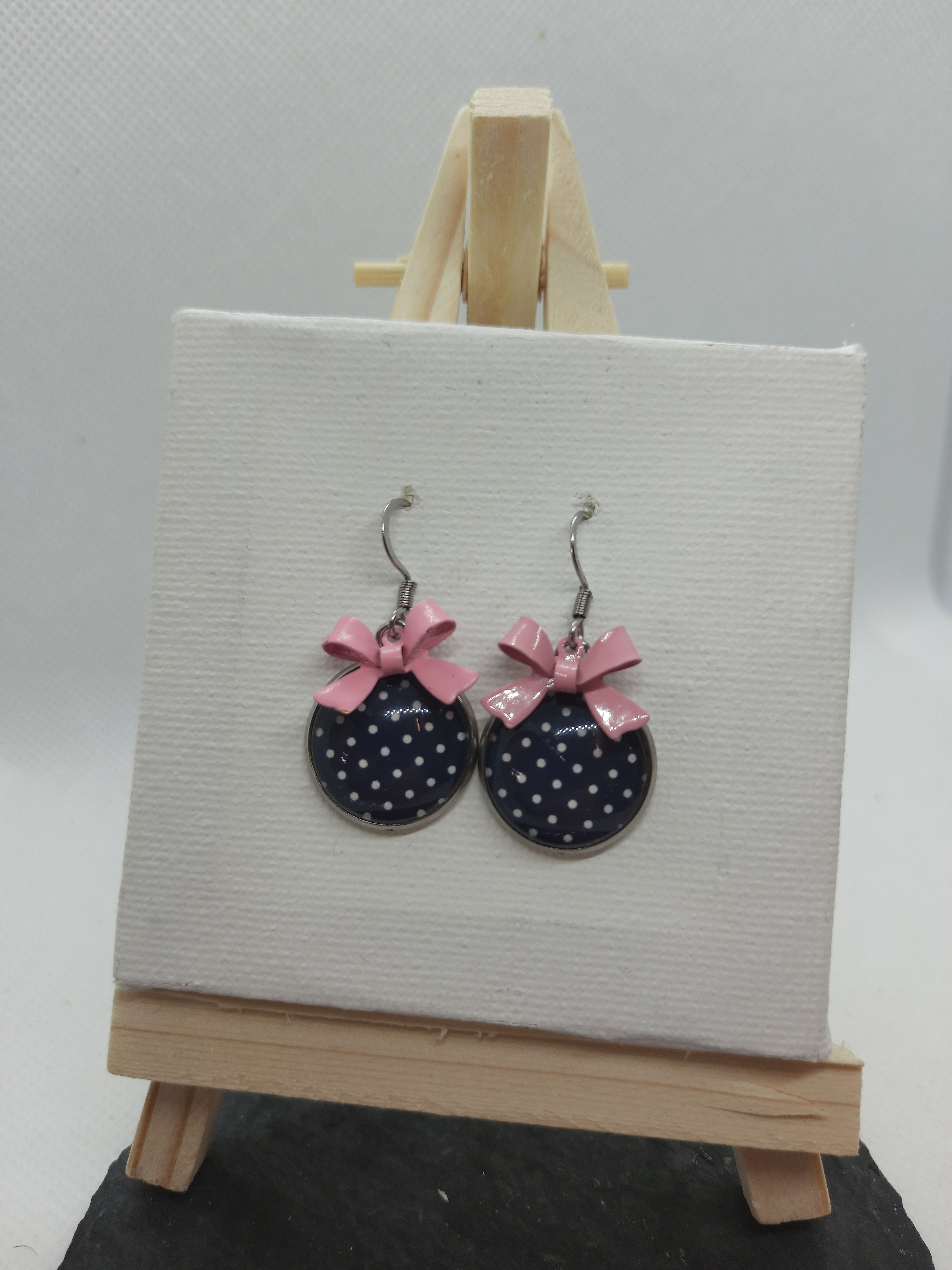 Ohrhänger Schleifchen (Edelstahl) 16mm