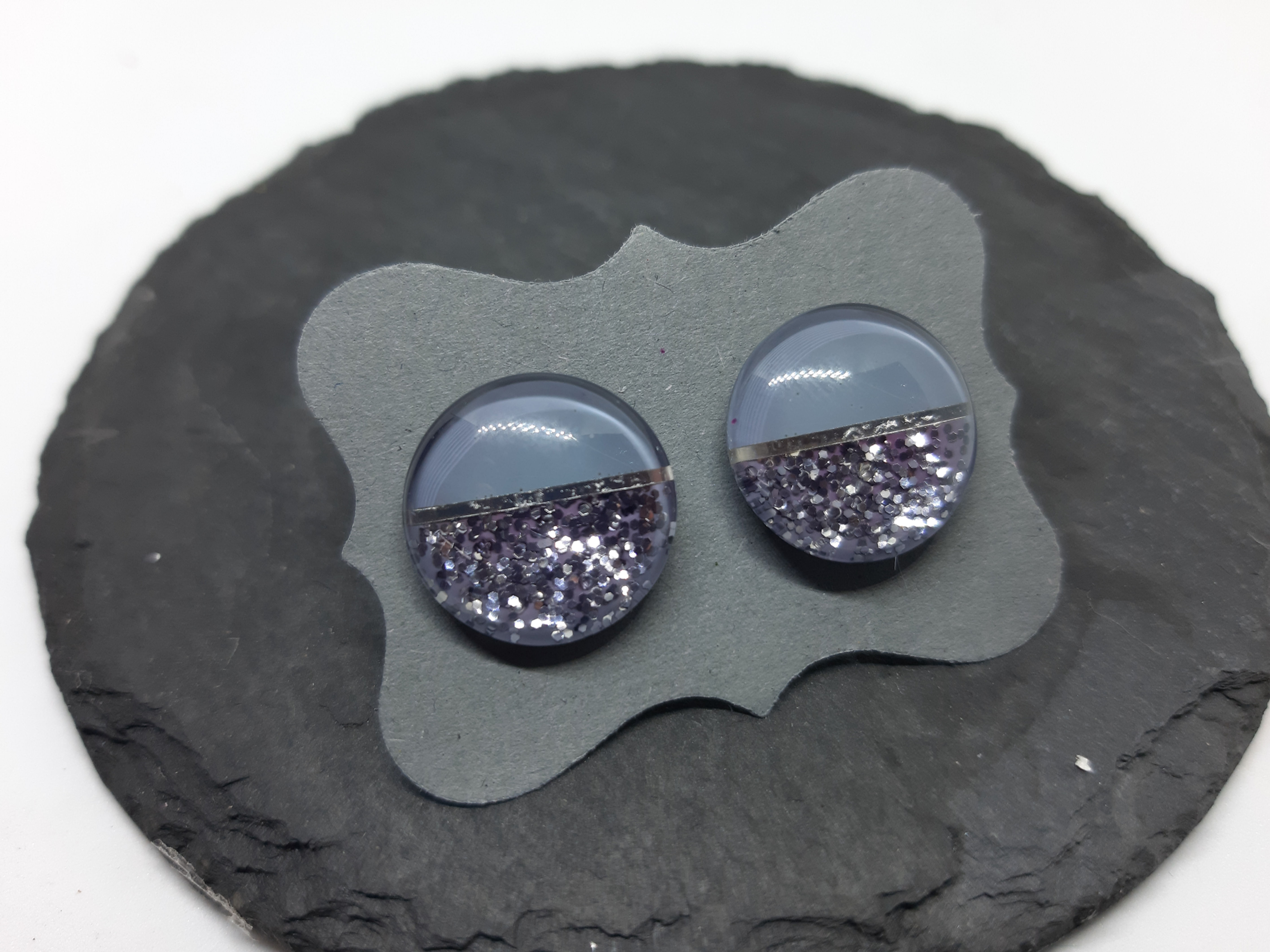 Ohrstecker "Divided" Edelstahl 16 mm