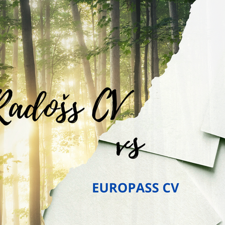 KĀDA FORMĀTA CV LABĀK PATĪK DABA DEVĒJIEM – EUROPASS VAI BRĪVA FORMĀTA