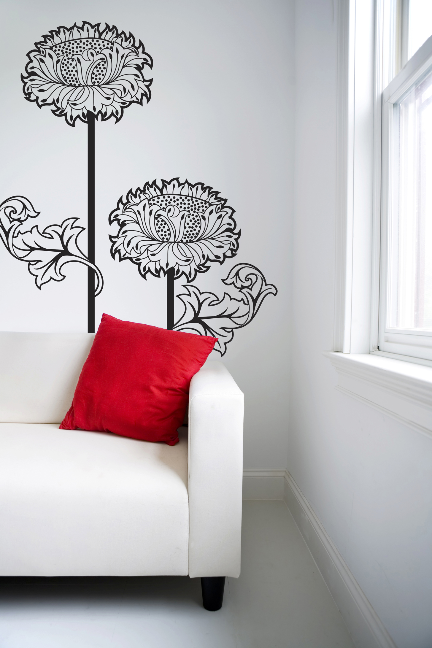 Sunflower wall vinyl