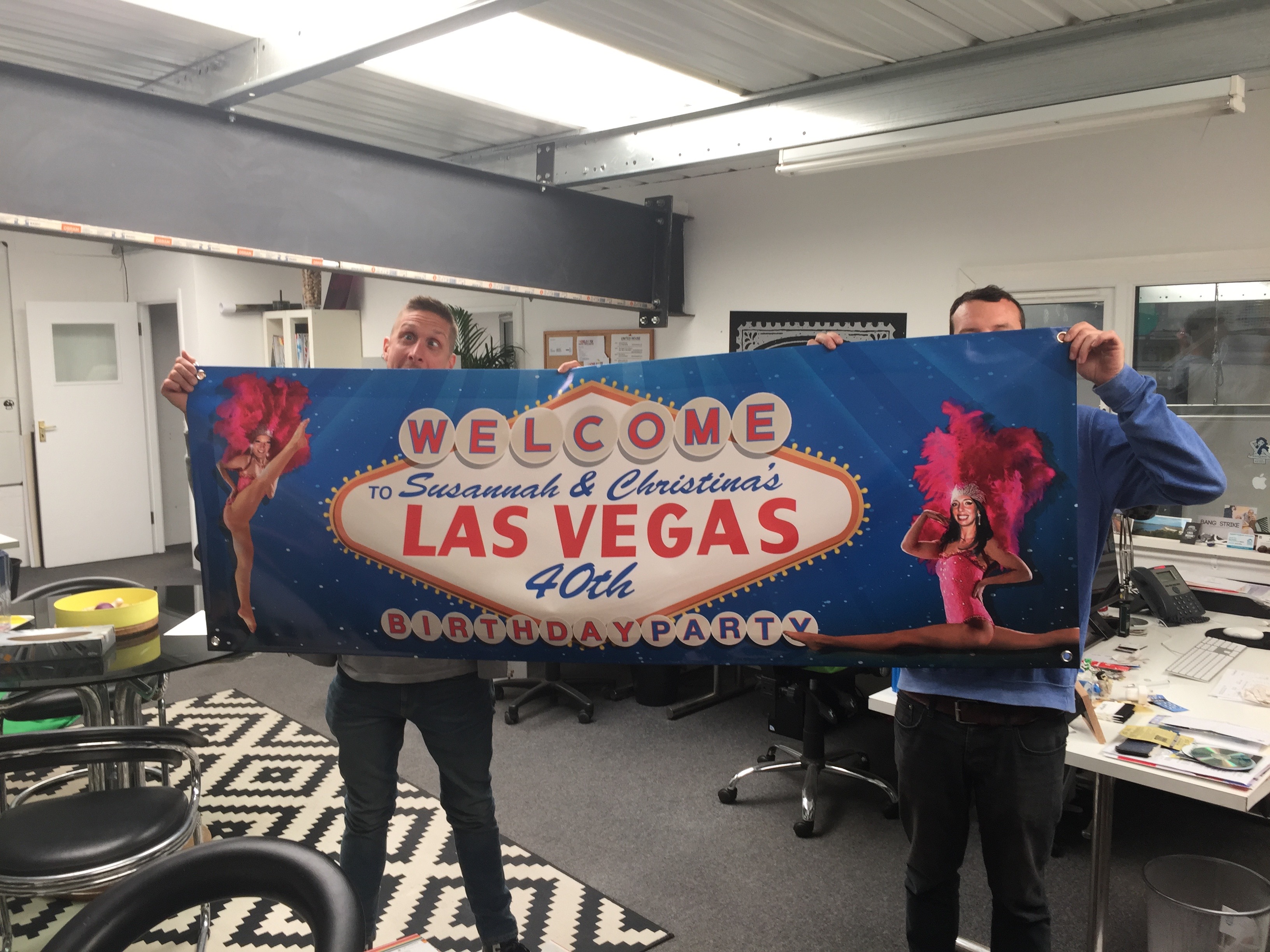 Wide format print colour banners